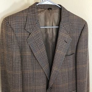Vintage Givenchy 100% Wool Plaid Sports Jacket 36R